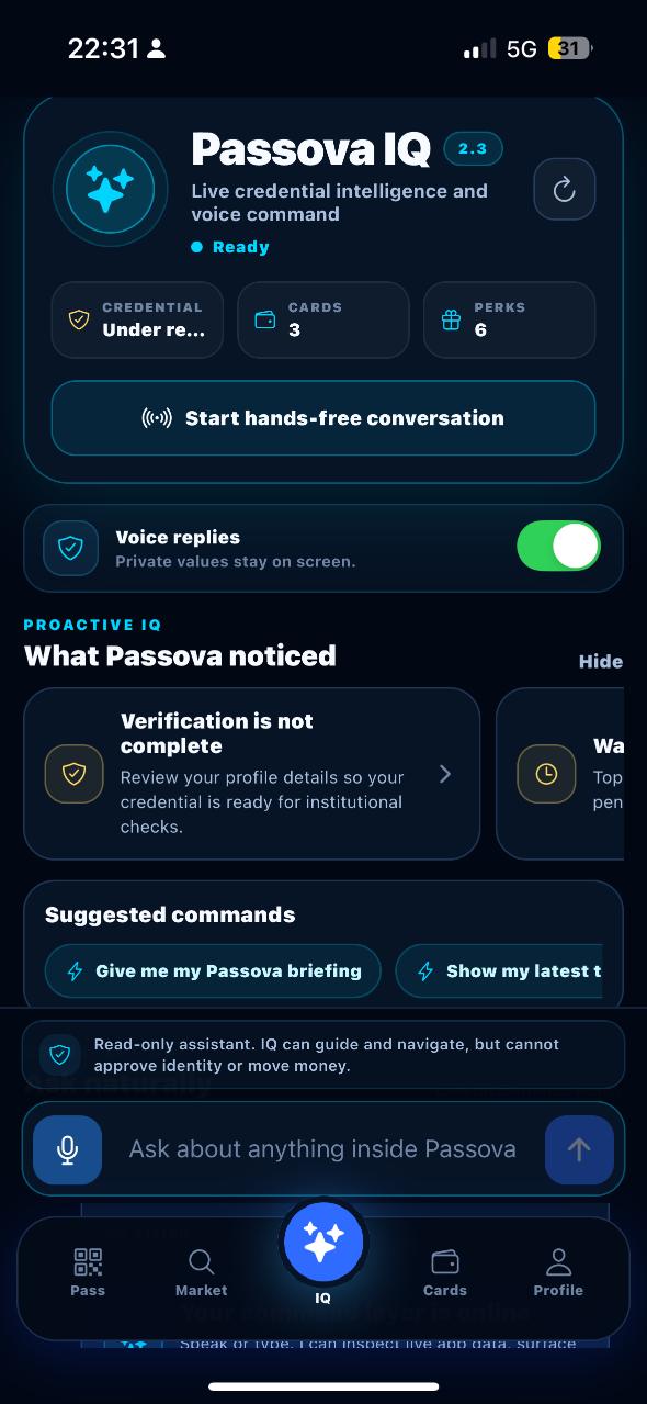 Passova IQ assistant