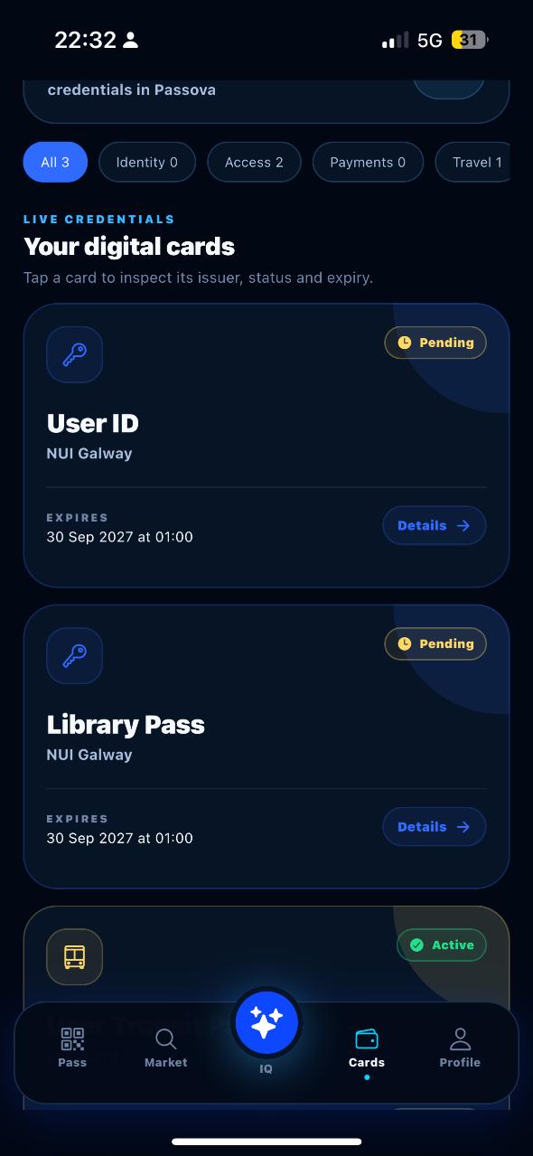 Passova credential wallet